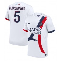 Maglia Calcio Paris Saint-Germain Marquinhos #5 Seconda Divisa 2024-25 Manica Corta